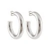 Machete 1" Perfect Hoops In Silver THE SPOTLIGHT 2 Machete 1" Perfect Hoops In Silver THE SPOTLIGHT