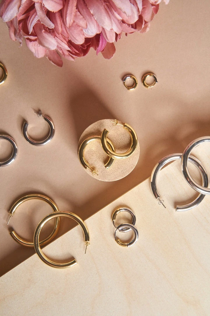 Machete 1.5" Perfect Hoops In Silver Jewelry 4 Machete 1.5" Perfect Hoops In Silver Jewelry