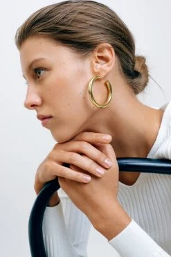 Machete THE SPOTLIGHT 2" Perfect Hoops In Gold
