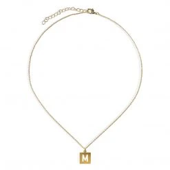 Machete Summer SALE 20" Letter Charm Necklace