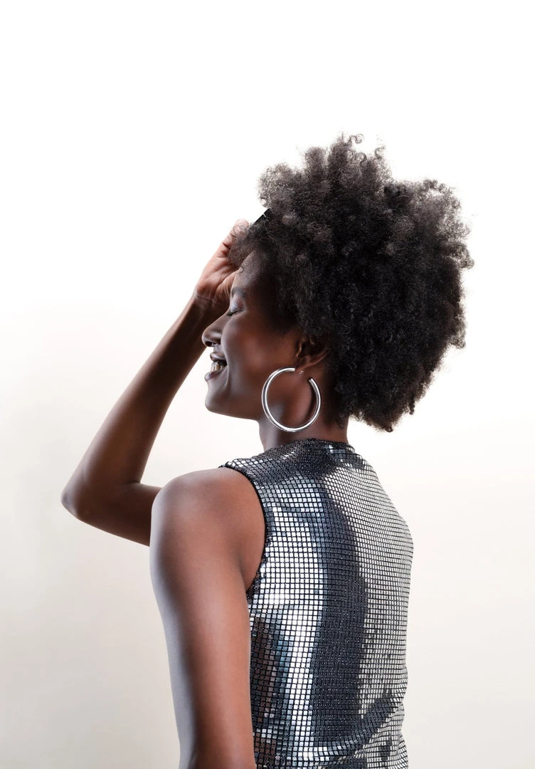 Machete Jewelry 2.5" Perfect Hoops In Silver 4 Machete Jewelry 2.5" Perfect Hoops In Silver