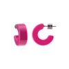Machete Jewelry Muse Hoops In Neon Pink 1 Machete Jewelry Muse Hoops In Neon Pink