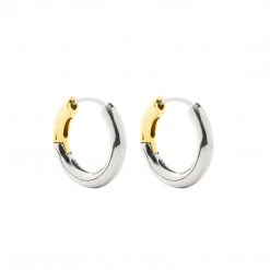 Machete Hinge Hoops In 3/4 Silver