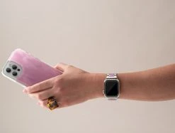 Machete Apple Watch Band In Stainless Steel & Orchid