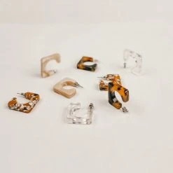 Machete Jewelry Atlas Hoops In Clear