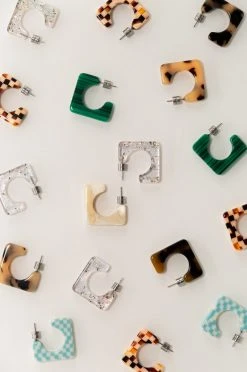 Machete Atlas Hoops In Tortoise Checker Checker Mania