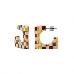 Machete Atlas Hoops In Tortoise Checker Checker Mania