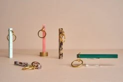 Machete Bar Keychain In Bright Green