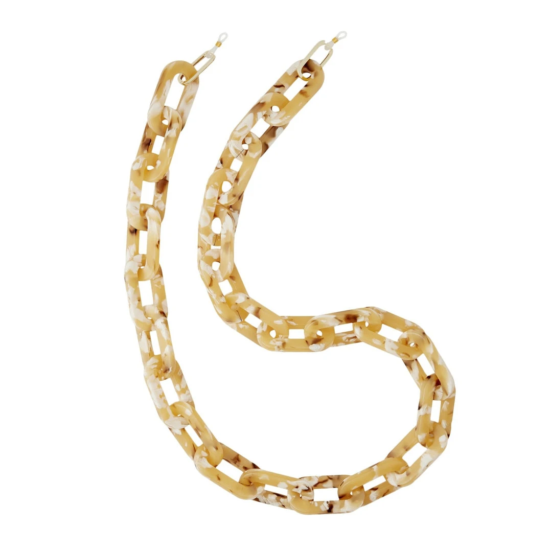 Machete Eyewear Chains Chunky Sunglass Chain In Mango Tortoise 3 Machete Eyewear Chains Chunky Sunglass Chain In Mango Tortoise