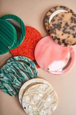 Machete Circle Mirror In Malachite Mirrors