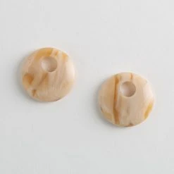 Machete Disc Charms In Alabaster Build Your Own: Charm Hoops