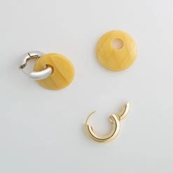 Machete Disc Charms In Naples Yellow