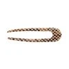 Machete Checker Mania French Hair Pin In Tortoise Checker