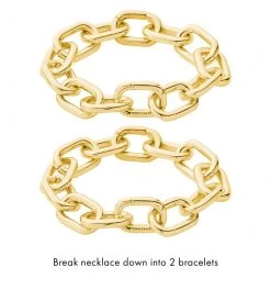 Machete Interchangeable Link Necklace In 14k Gold THE SPOTLIGHT