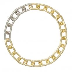 Machete Interchangeable Link Necklace In 3/4 Gold Jewelry