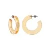 Machete Jewelry Kate Hoops In Clear Tangerine 2 Machete Jewelry Kate Hoops In Clear Tangerine