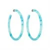 Machete Jewelry Large Hoops In French Coast Blue