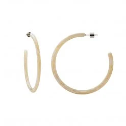 Machete Large Hoops In Ivory