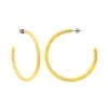 Machete Jewelry Large Hoops In Naples Yellow