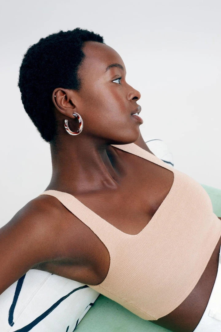 Machete Jewelry Midi Hoops In Neon Green 4 Machete Jewelry Midi Hoops In Neon Green