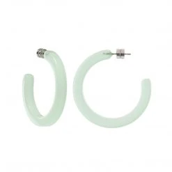 Machete Jewelry Midi Hoops In Sea Glass