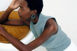 Machete Midi Square Hoops In Bizarre Checker Checker Mania