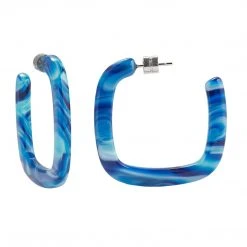 Machete Midi Square Hoops In Capri