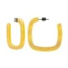 Machete Midi Square Hoops In Naples Yellow Jewelry