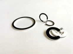 Machete Mini Hoops In Black & Ivory THE SPOTLIGHT