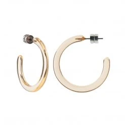 Machete Jewelry Mini Hoops In Clear Tangerine 8 Machete Jewelry Mini Hoops In Clear Tangerine