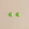 Machete Jewelry Mini Sculpture Studs In Neon Green
