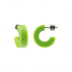 Machete Jewelry Muse Hoops In Neon Green