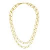Machete Paperclip Chain Layered Necklace In Gold Jewelry