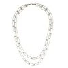 Machete Paperclip Chain Layered Necklace In Silver Jewelry