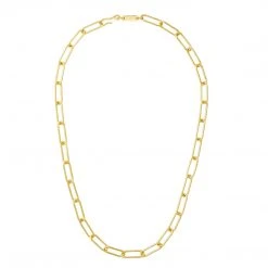 Machete Paperclip Chain Necklace In Gold Jewelry