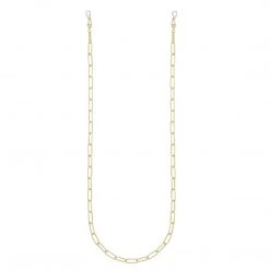 Machete Eyewear Chains Paperclip Sunglass + Mask Chain In Gold