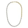 Machete Petite Coffee Bead Necklace In 3/4 Silver