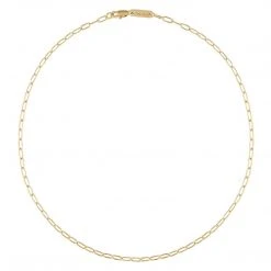 Machete Petite Oval Link Necklace In Gold Jewelry