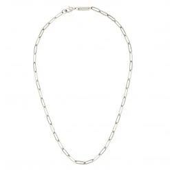 Machete Jewelry Petite Paperclip Chain Necklace In Silver