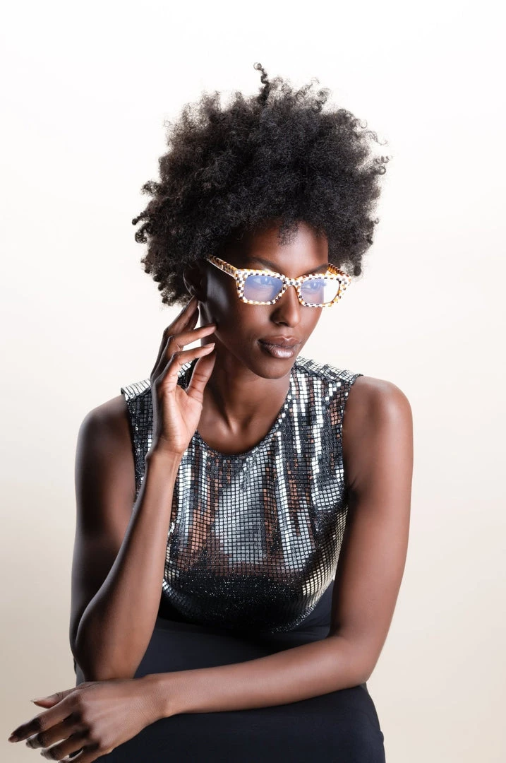 Machete Ruby - Optical Blue Light Frames In Tortoise Checker Checker Mania 4 Machete Ruby - Optical Blue Light Frames In Tortoise Checker Checker Mania