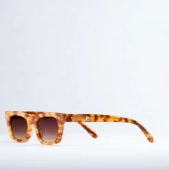 Machete Eyewear Ruby Sunglasses In Light Tortoise Stripe