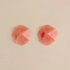 Machete Jewelry Sculpture Studs In Bright Pink