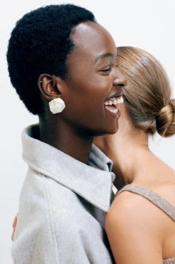 Machete Sculpture Studs In French Coast Blue Jewelry