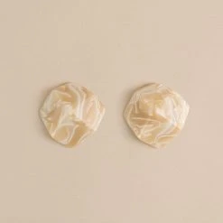 Machete Jewelry Sculpture Studs In Ivory