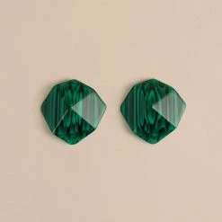Machete Sculpture Studs In Malachite