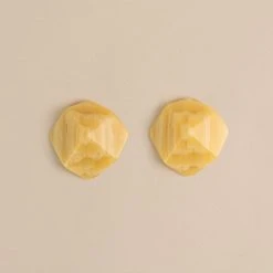 Machete Sculpture Studs In Naples Yellow Jewelry