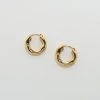 Machete Wavy Chunky Hoops In Gold