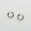Machete Wavy Chunky Hoops In Silver Build Your Own: Charm Hoops